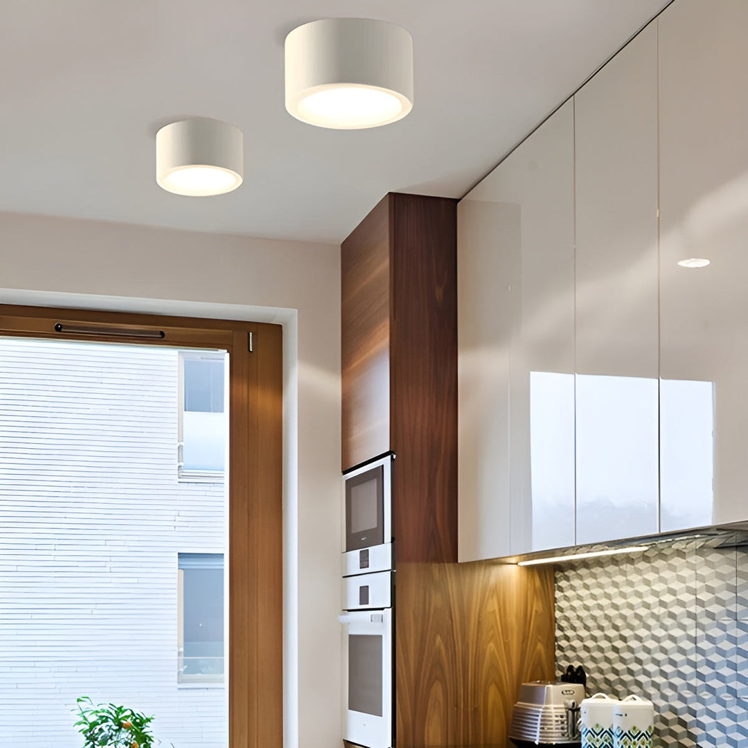 Moderne LED taklampe – Rund form & varmt LED lys | Koselig belysning for ethvert rom | Luvikno