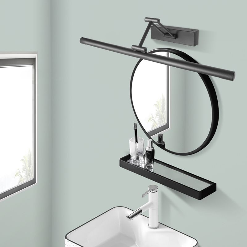 Edge Minimalistisk LED Vegglampe Svart/Hvit | Moderne Design for Bad & Innendørs Rom | Metall & Akryl | Luvikno