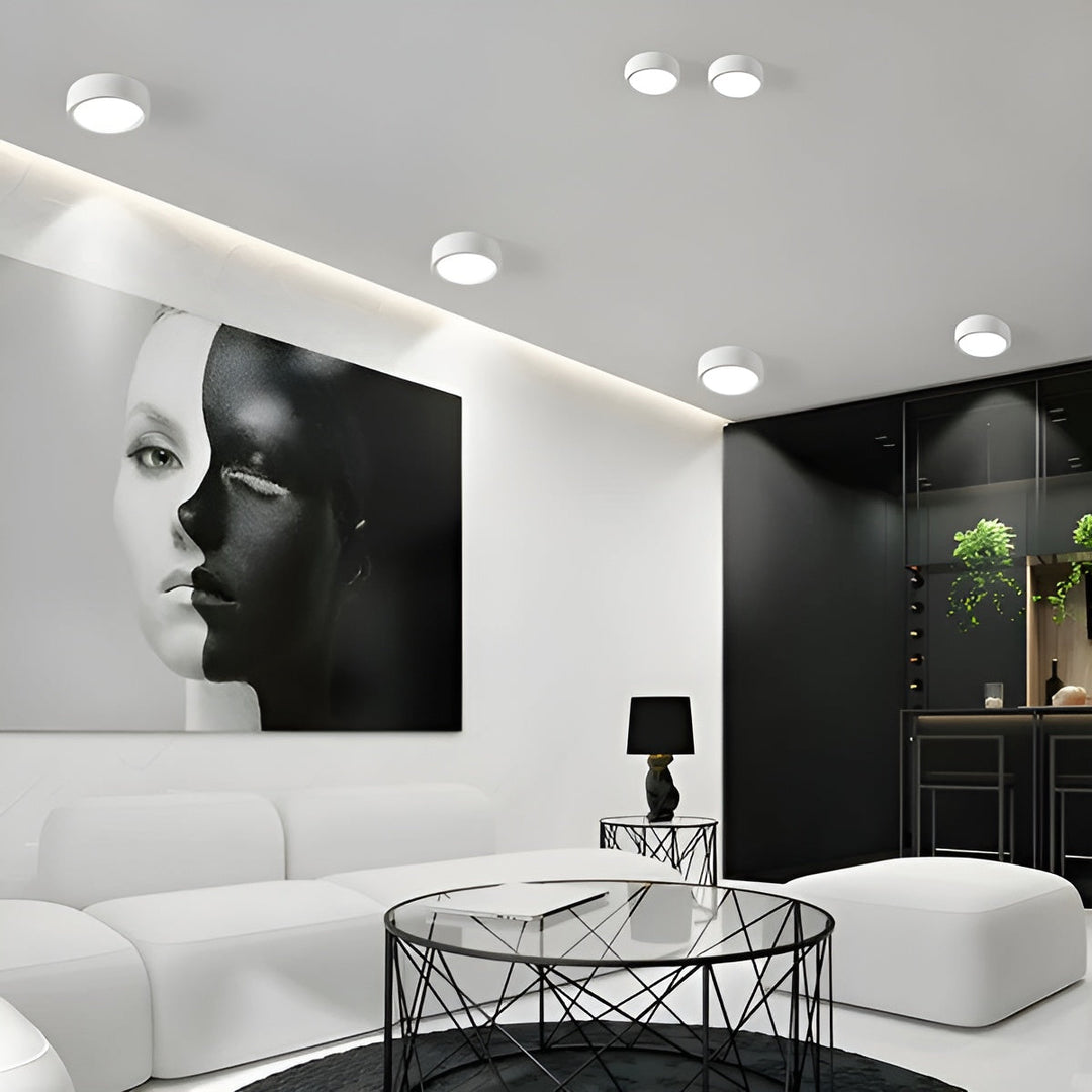 Moderne LED taklampe – Rund form & varmt LED lys | Koselig belysning for ethvert rom | Luvikno