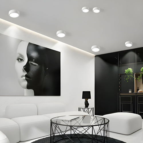 Moderne LED taklampe – Rund form & varmt LED lys | Koselig belysning for ethvert rom | Luvikno