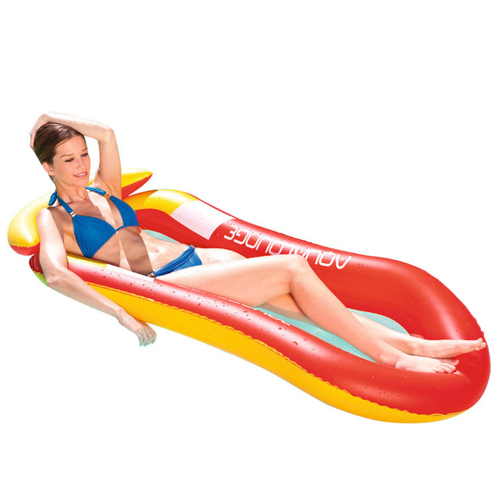 Kvinnemers Inflatable Relax Lounger med Grip Håndtak Luvikno