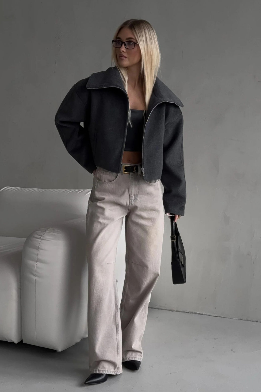 Luvik | Fit Käänteinen Vapaamuotoinen Takki