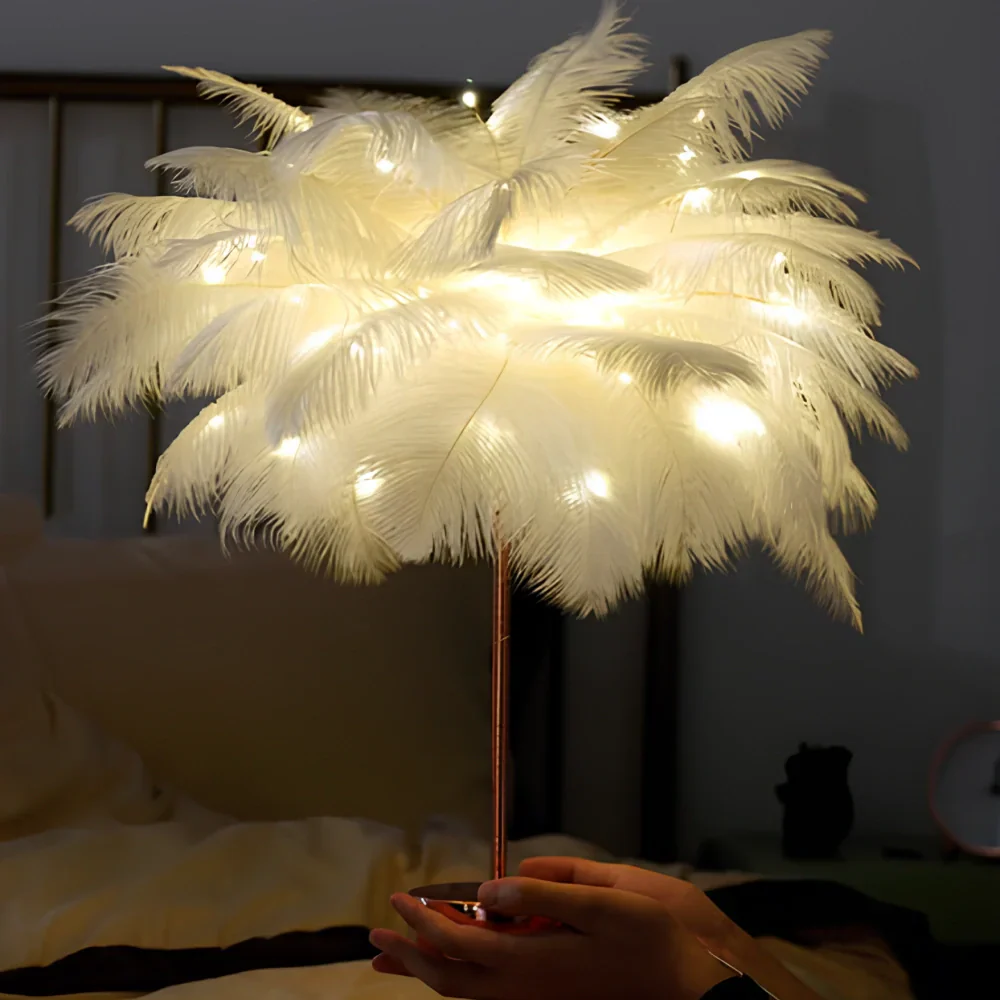 Atmosfærisk Fjær Palmetre Lampe - LumaPalm | Luvikno