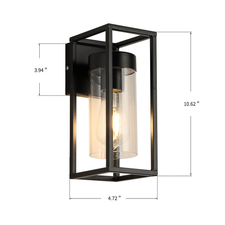 LumiGlass - Elegant Glass Vegglampe for Atmosfærisk Belysning Luvikno