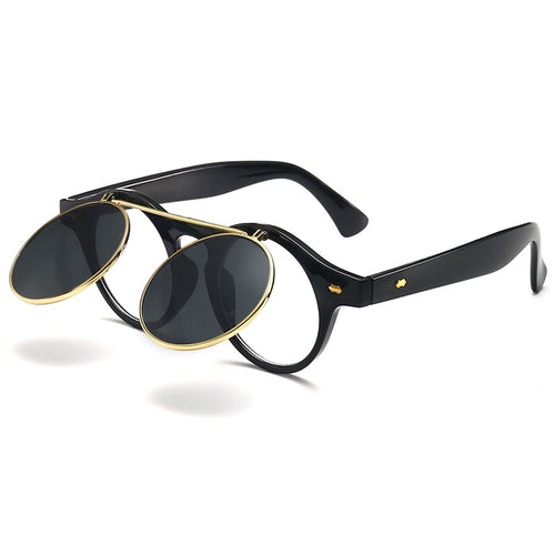 Dame elegant solbrille med dobbelt ramme Luvikno