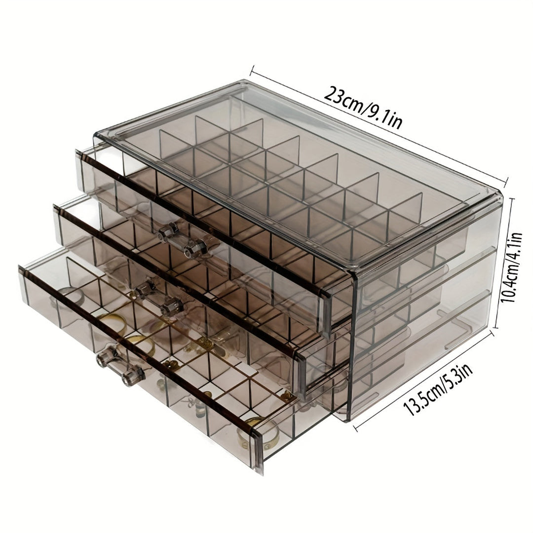 EleganceBox - Luksus Smykke Organizer med 72 Rom Luvikno