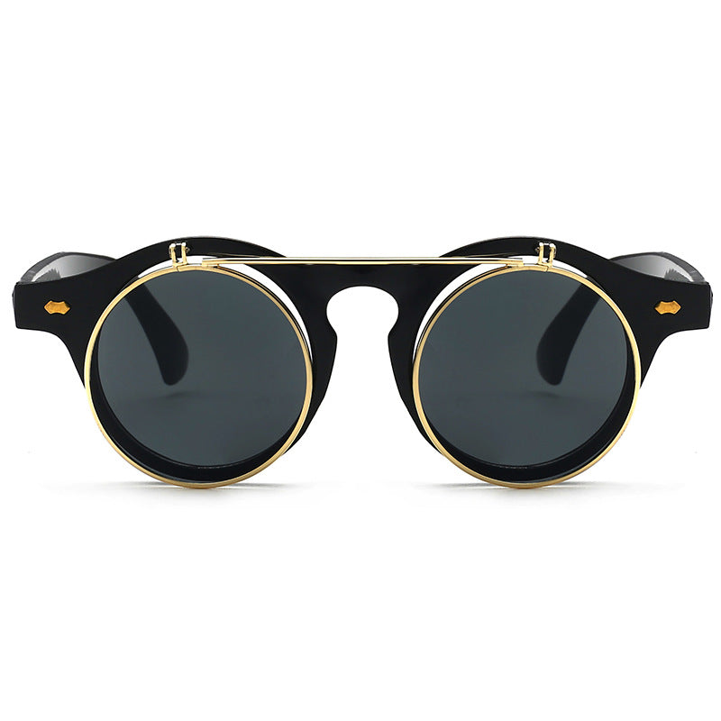 Dame elegant solbrille med dobbelt ramme Luvikno