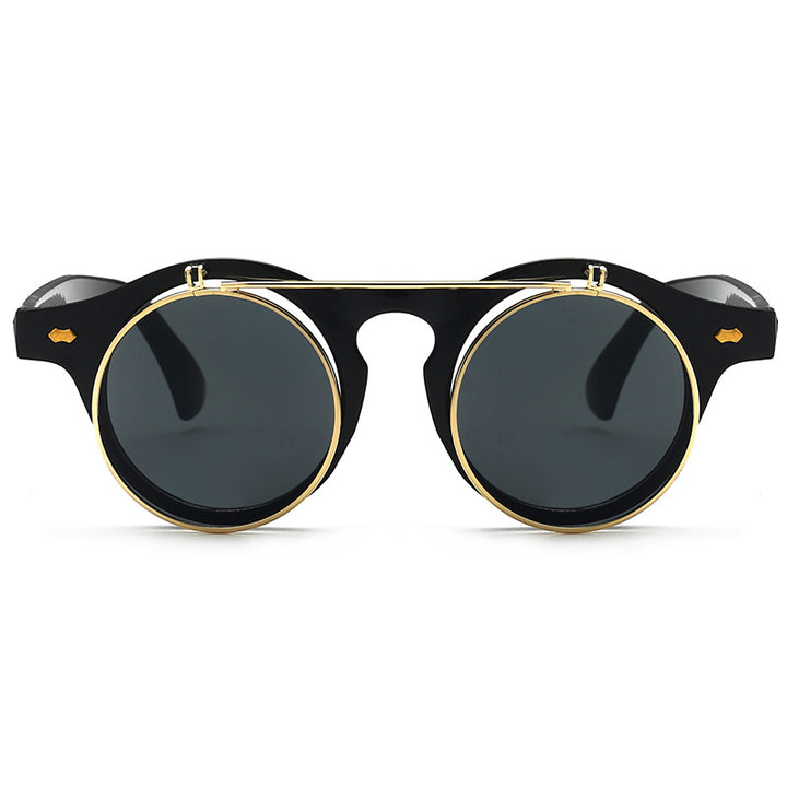 Dame elegant solbrille med dobbelt ramme Luvikno