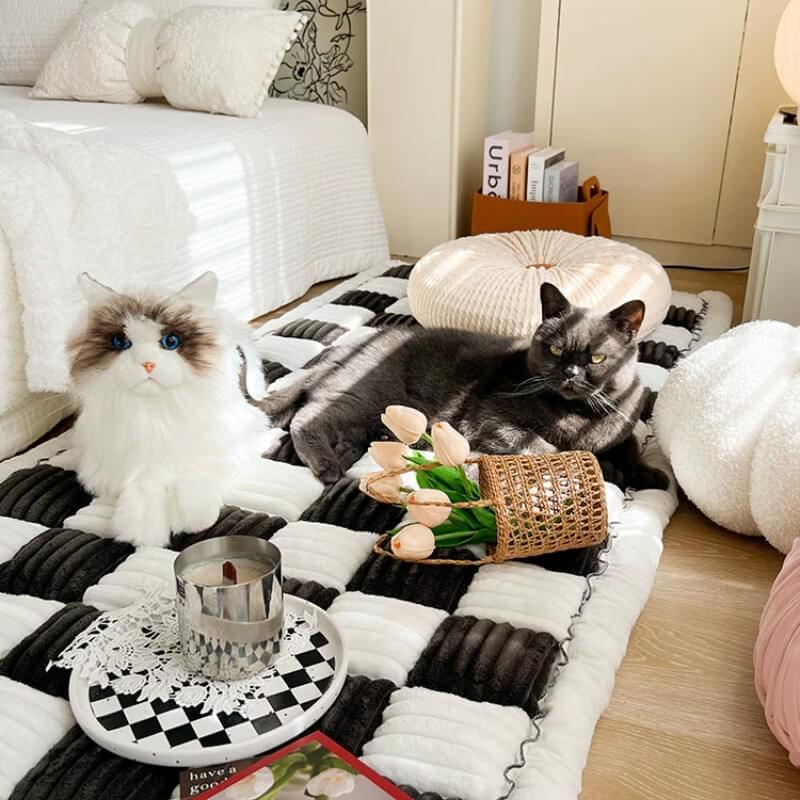 CozyCover – Elegant Teppe for Katt og Menneske Luvikno