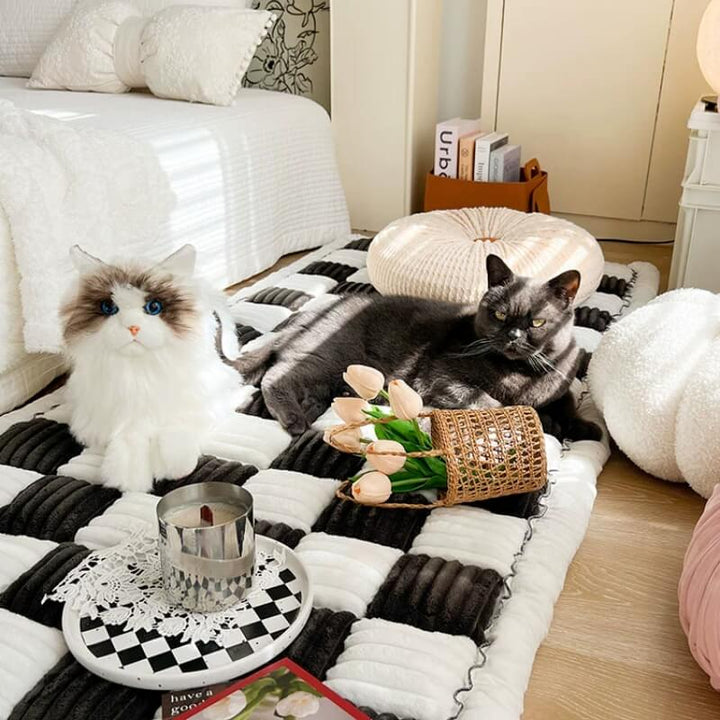 CozyCover – Elegant Teppe for Katt og Menneske Luvikno