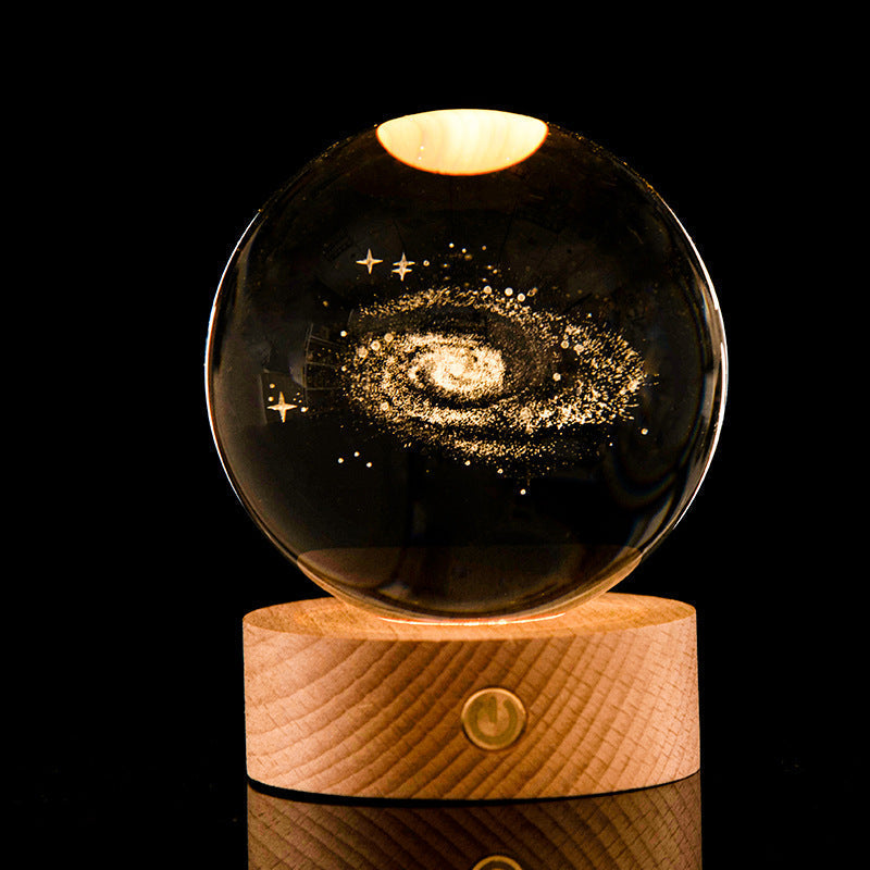Galaxy Crystal Ball Lamp | Luvikno