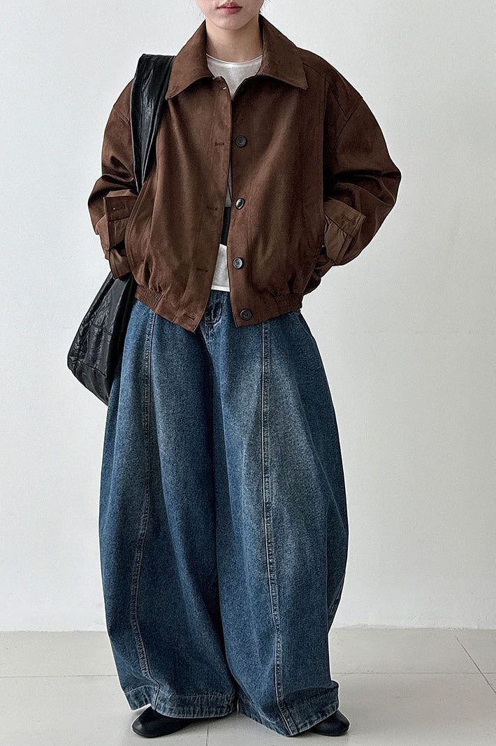 Luvik | Nubuck-läpälapeli takki