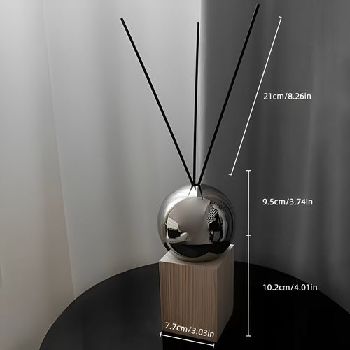 Rustfritt Stål Aroma Diffuser – Avslappende Romduft med Eteriske Oljer | Dekorativ for Hjem og Hotell | Luvikno