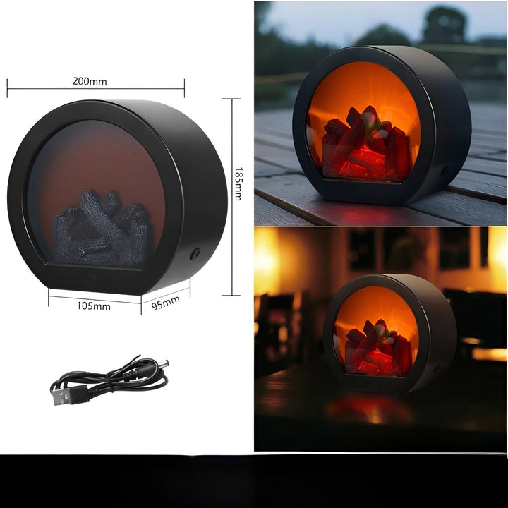RadiantGlow Flamme Lampe - Bring Varme og Atmosfære til hjemmet ditt | Luvikno