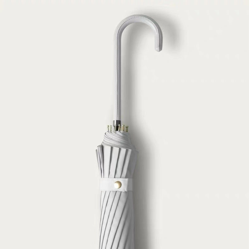 Dame elegant og robust paraply med ergonomisk grep Luvikno