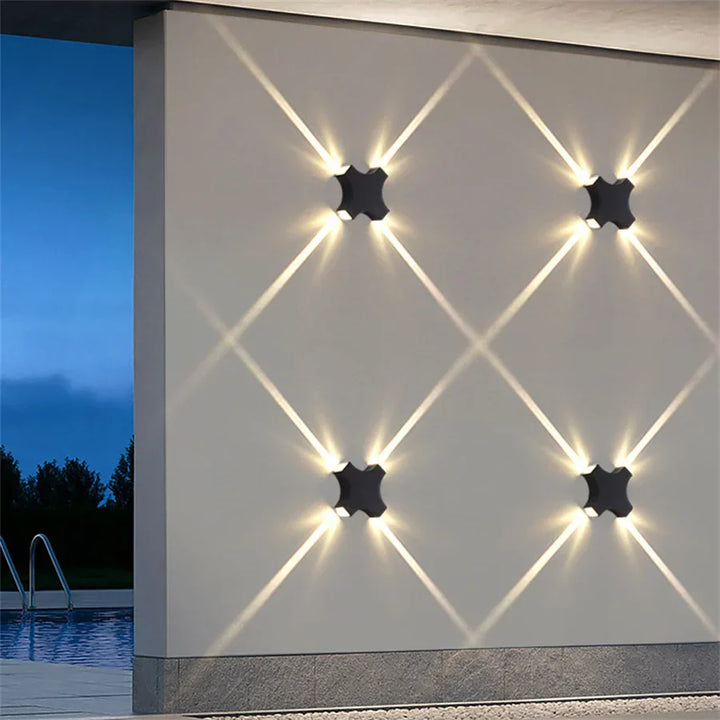 Moderne LED hagevegglampe for utendørs – Værbestandig, energisparende og dekorativ belysning | Luvikno