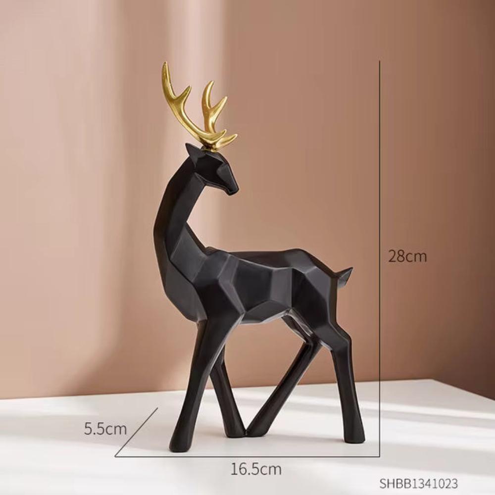 Geometrisk Hjort Utstillingsfigurine | Luvikno