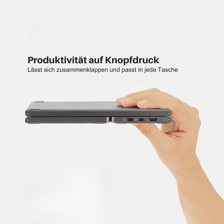 Luvikno | Sammenleggbar Bluetooth-tastatur med berøringsplate | Bærbart trådløst mini-tastatur for Windows, Mac, iOS og Android