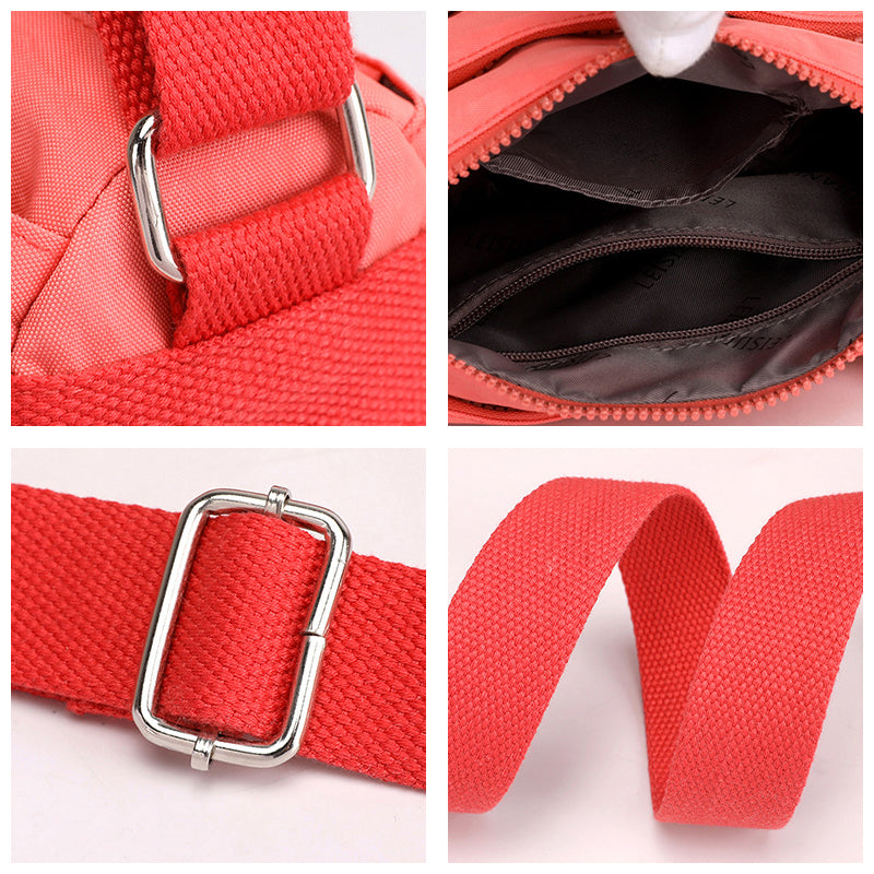 Kvinnenes Casual Multi-lags Fashionable Enkel Skulderveske Laget av Nylon | Luvikno