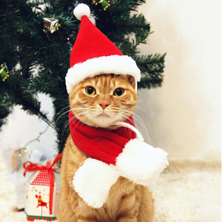 Juledekorasjon Santa-hat med skjerf | Luvikno