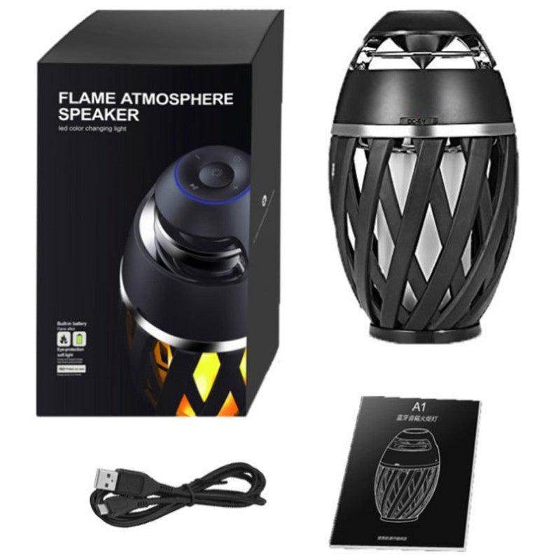 Luvikno | Oppladbar LED Flamme Lampe Bluetooth Høyttaler, Beste Gave til Nyttår, Valentinsdag, Bryllup & Mer