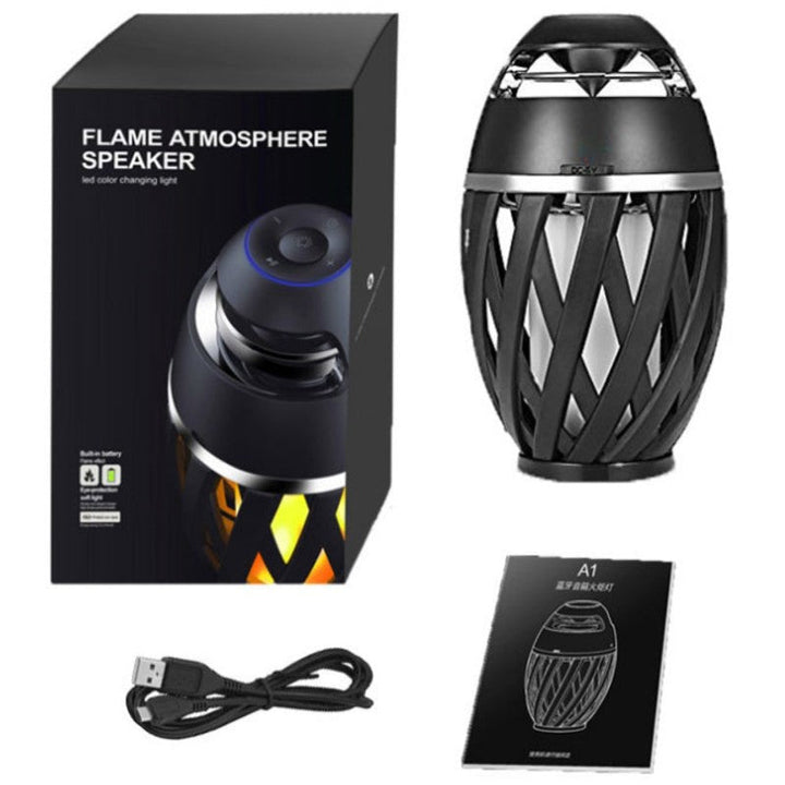 Luvikno | Oppladbar LED Flamme Lampe Bluetooth Høyttaler, Beste Gave til Nyttår, Valentinsdag, Bryllup & Mer