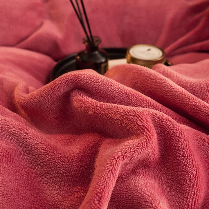 Luvikno | PlushHaven Luxe Velvet Duvet Cover Set – Kingsize Varme & Komfort
