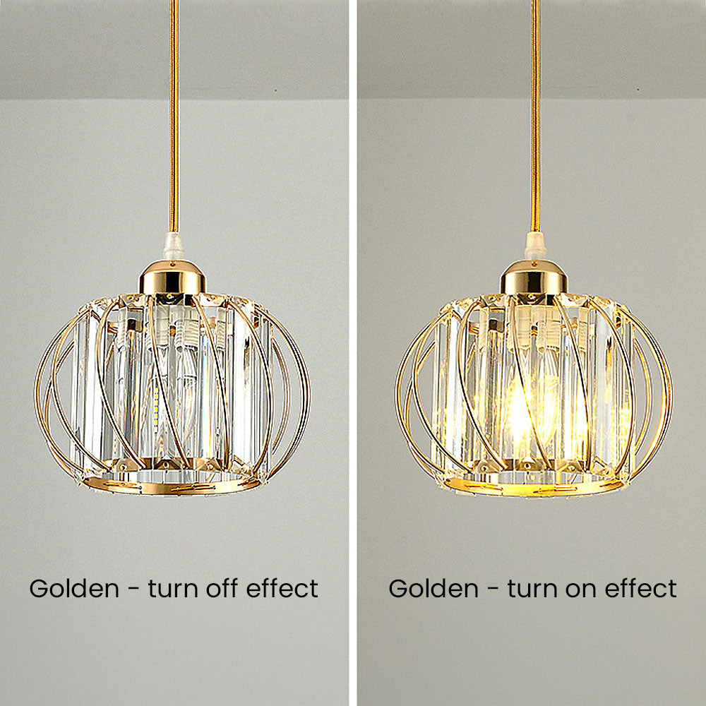 Pendellampe svart glass kule taklampe Luvikno