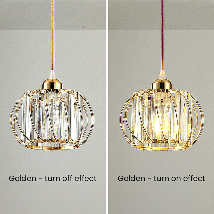 Pendellampe svart glass kule taklampe Luvikno