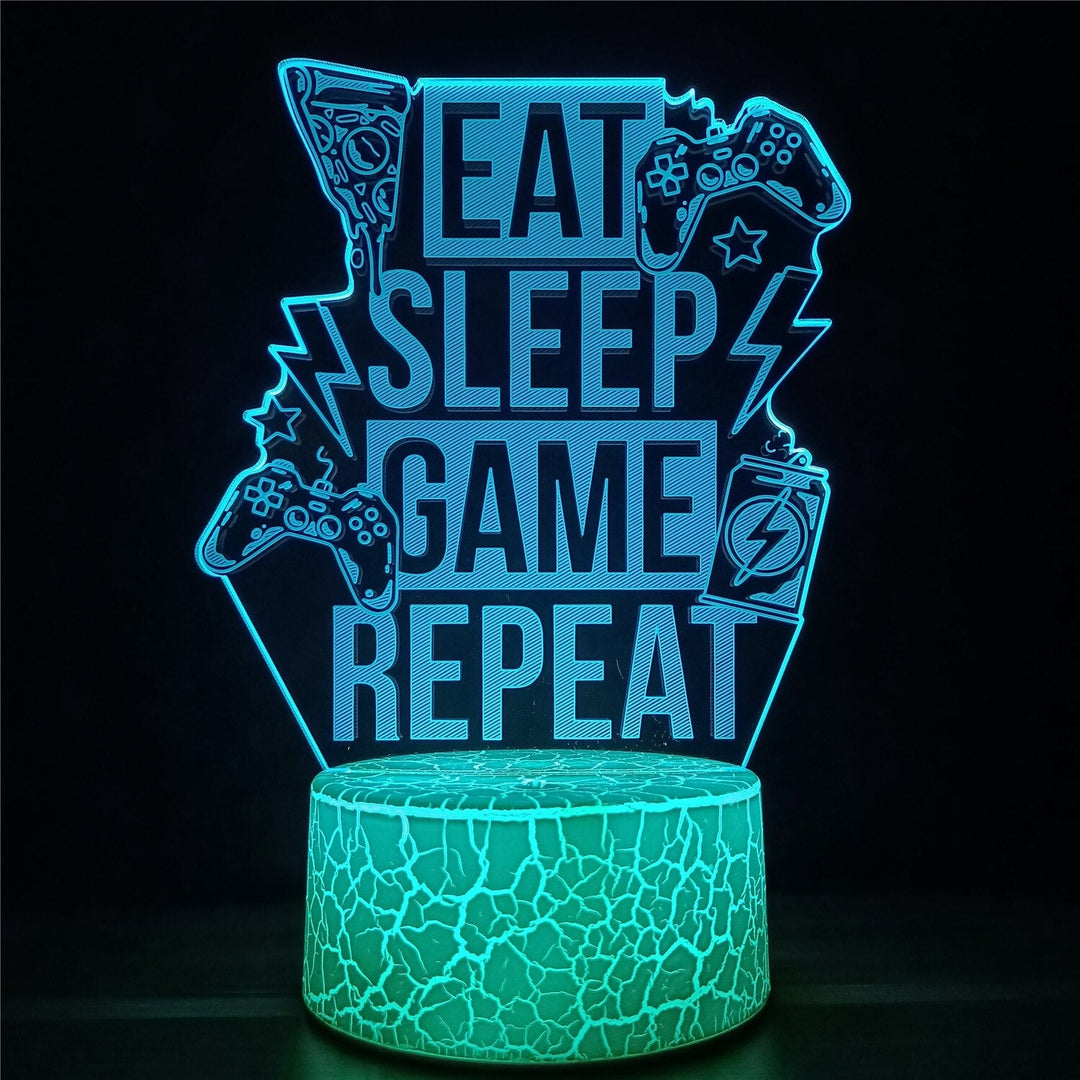 Gamer 3D LED-lamper | Luvikno