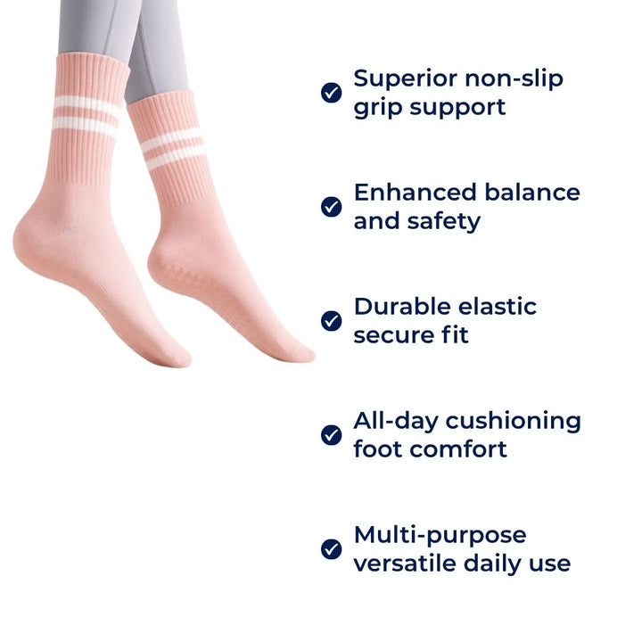 Non-Slip Traction – Pustende Polstring – Komfortpassform – Stabilitet & Sikkerhet for Kvinnenes Studio Trening Luvikno