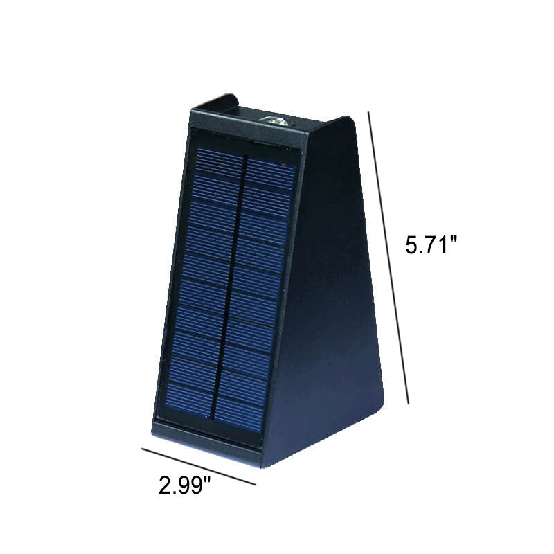 Solar Simple Trapezoid Utendørs Vanntett LED Vegglampe | Luvikno