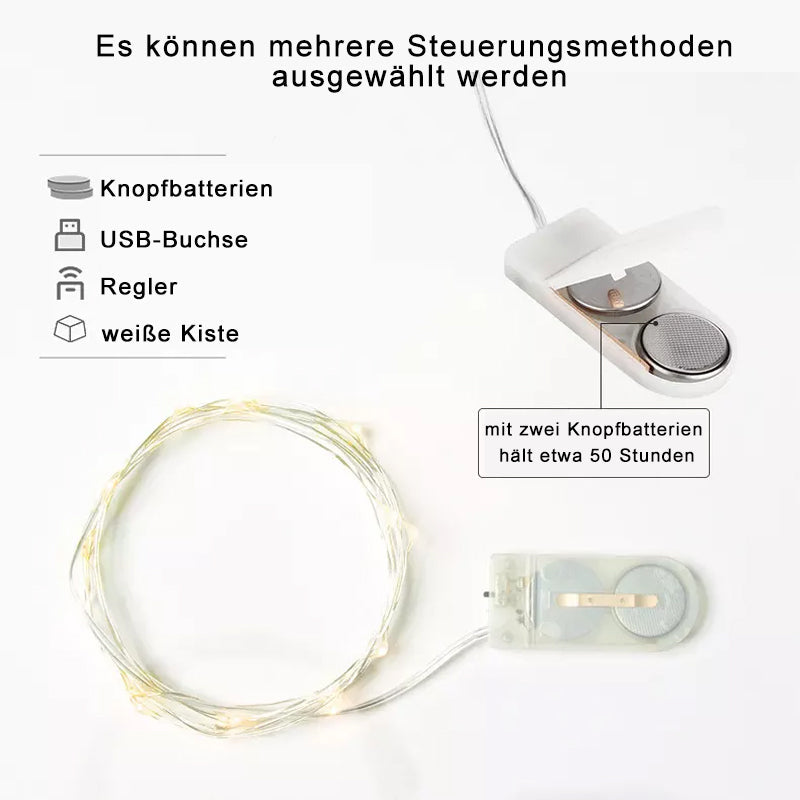 Dekorative USB Kobbertråd Lyslenker | Luvikno
