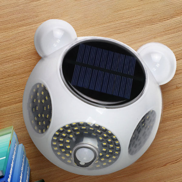 Solar Body Sensor Rund Form LED Patio Utendørs Vegglys Lampe | Luvikno