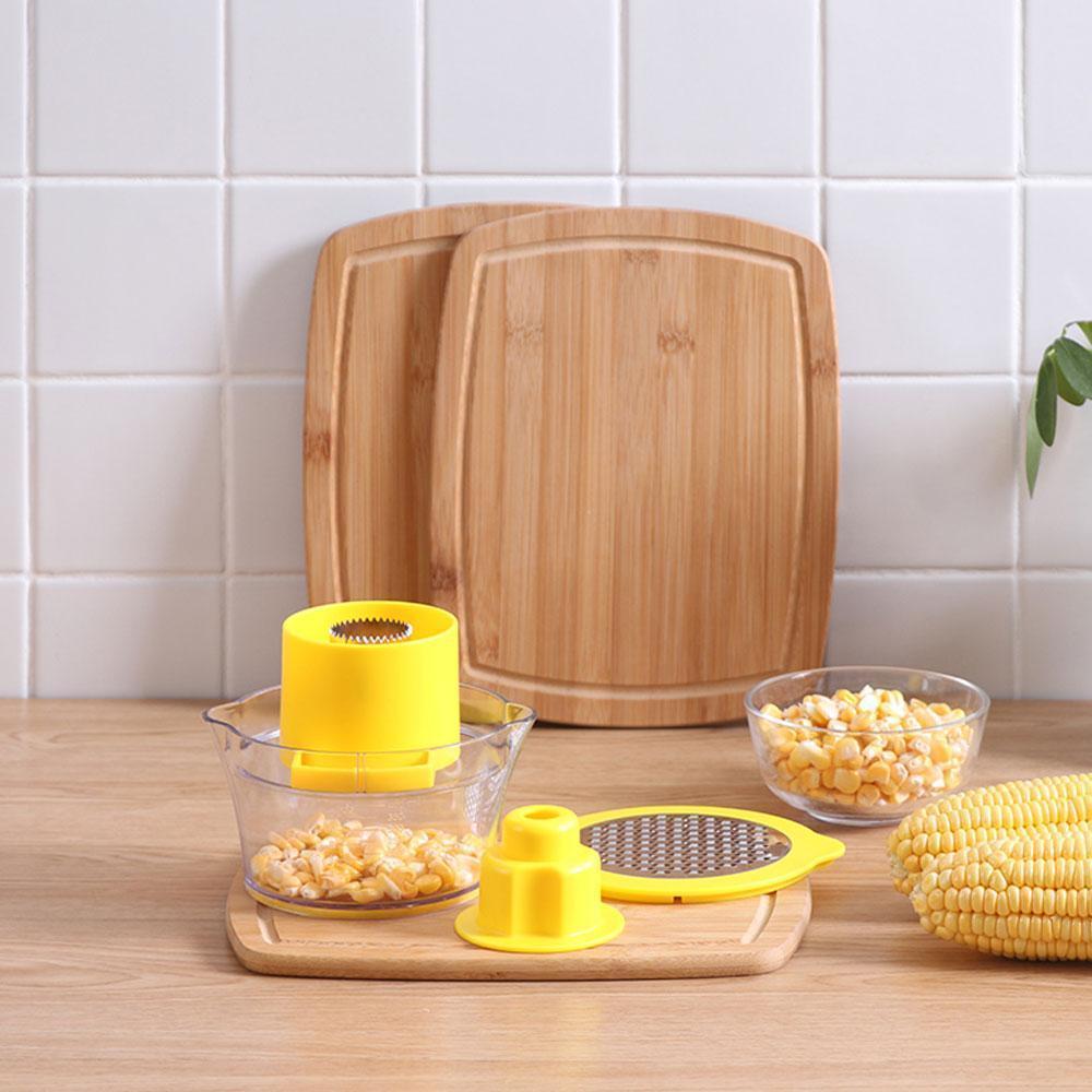 Cob Corn Stripper Med Innebygd Målebeger Og Rivejern | Luvikno