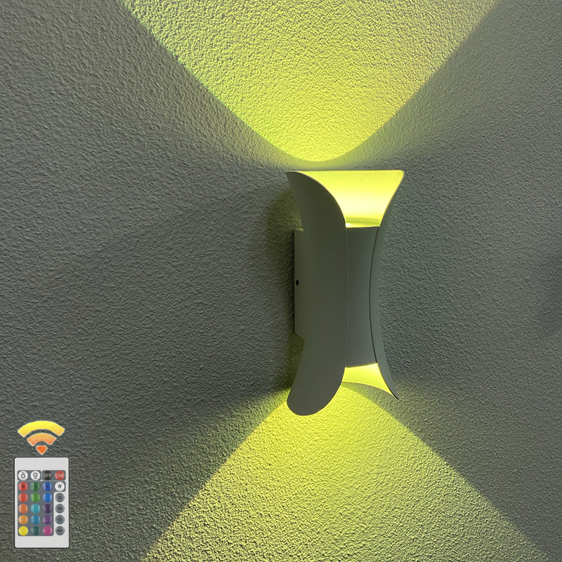 Moderne minimalistisk vanntett rektangulær aluminiums LED vegglampe for utendørs terrasse | Luvikno