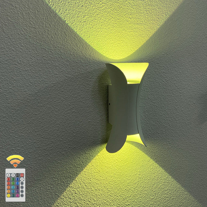 Moderne minimalistisk vanntett rektangulær aluminiums LED vegglampe for utendørs terrasse | Luvikno