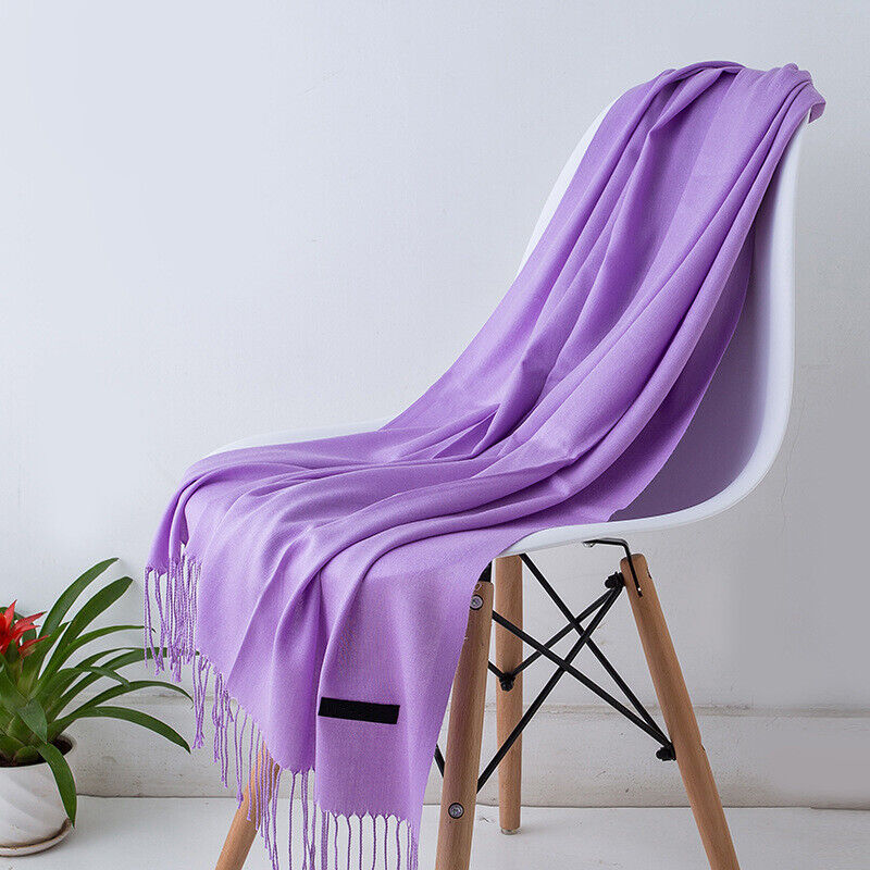 Cashmere skjerf for kvinner Myk Varm Vinter Sjall Luvikno