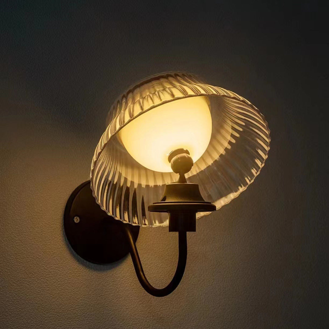 Moderne Retro Sol Jernlegering Plast LED Vanntett Vegg Lys For Utendørs | Luvikno
