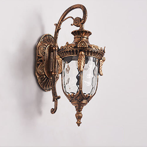 Europeisk Deluxe Lantern Utendørs Vanntett 1-Lys Vegglampe | Luvikno