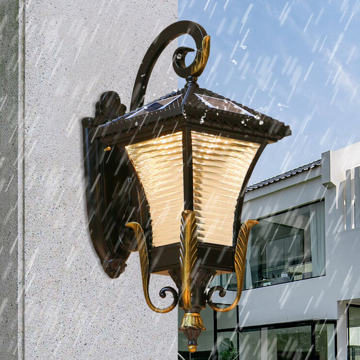Europeisk stil Retro Aluminium Vanntett Utendørs 1-Lys Vegg Sconce Lampe | Luvikno