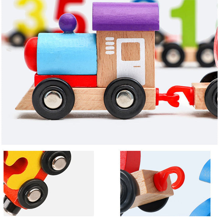 Wood Digital Pull Toy Luvikno
