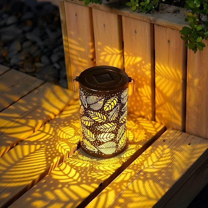 SolarArt Lantern - Luksus Metall Kunst Dekorasjon Solar Utendørs Lantern | Luvikno