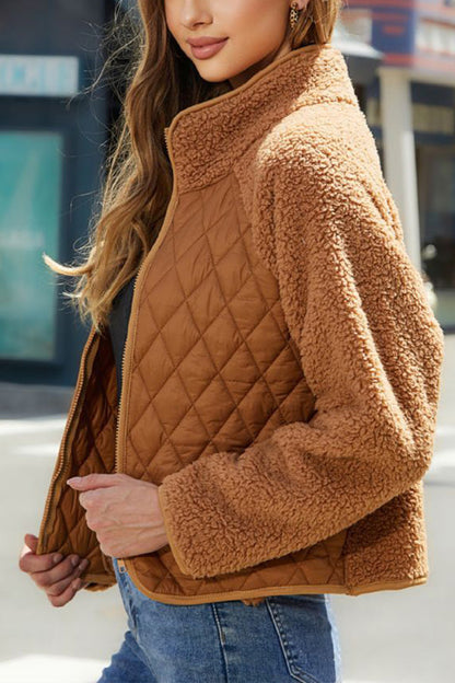 Luvik | paneeloitu vetoketjuhuppari, jossa on pitkät hihat