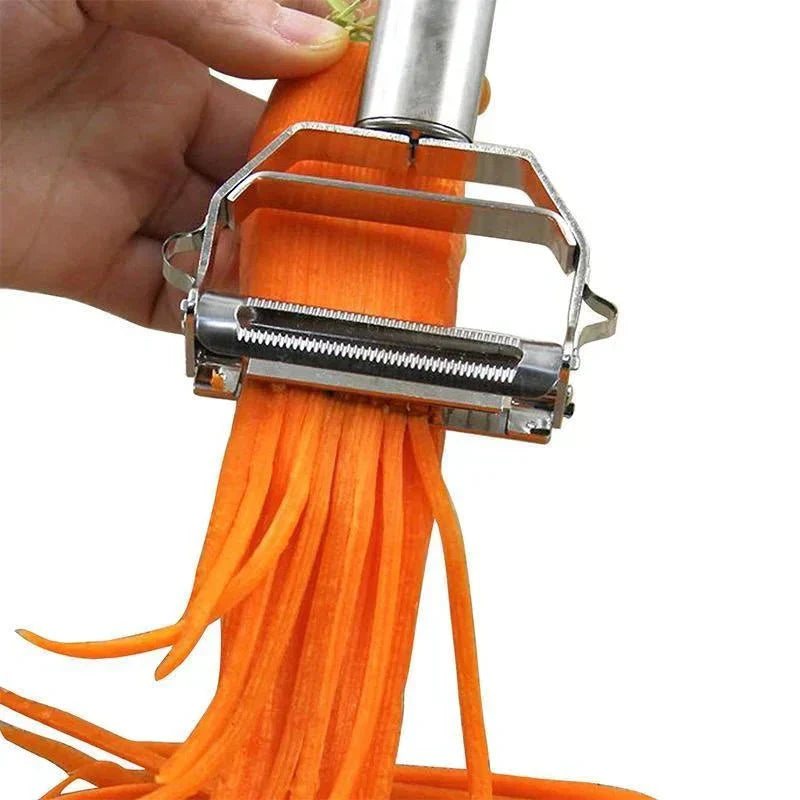 DuoSchaaf | LuviknoDobbel grønnsaksskreller laget av rustfritt stål med julienne-funksjon | Luvikno