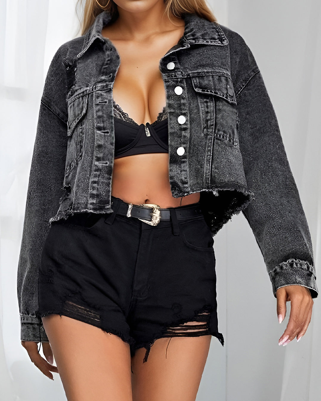 Luvik | Denim Kort jakke
