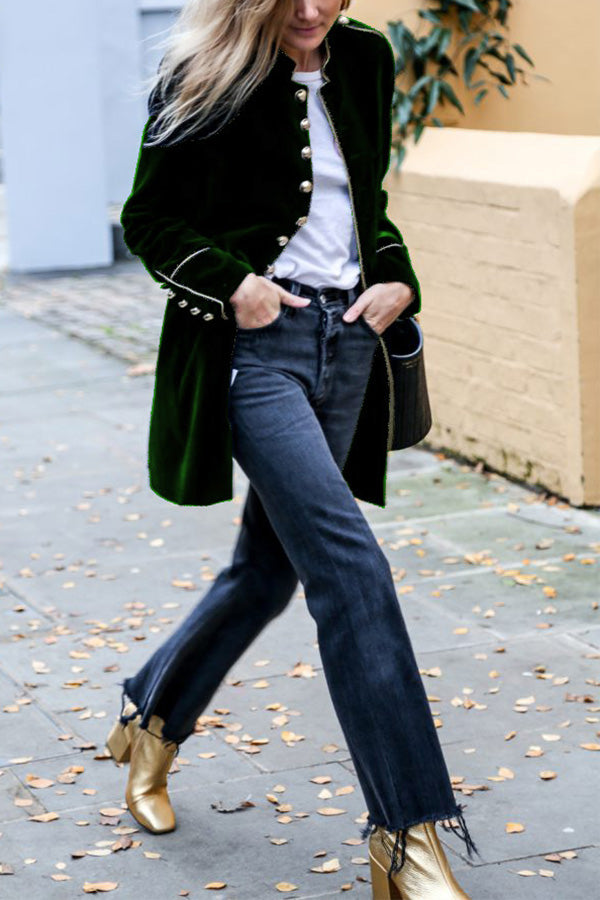 Luvik | Sametti Patches Moninappinen Naisten Takki