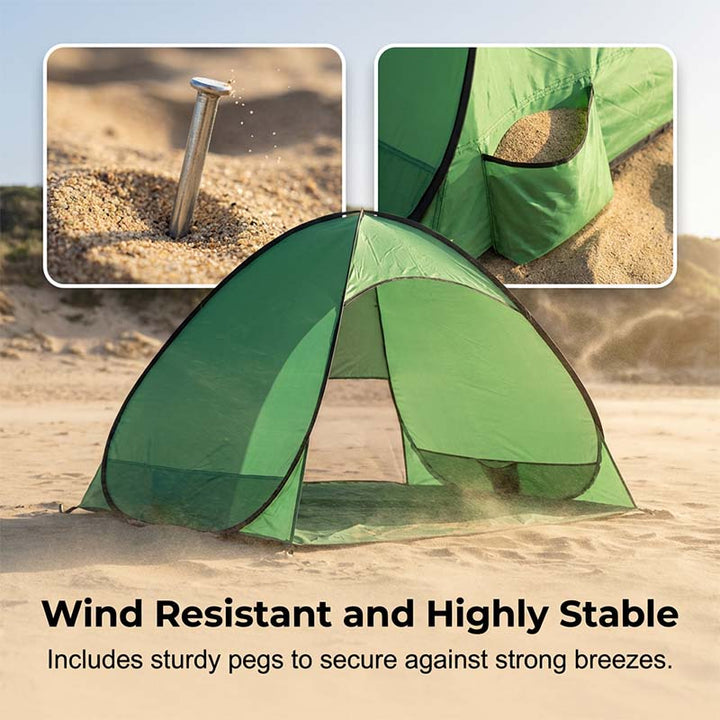 SunSail Breeze Pop-Up Strandtelt 98% UV Beskyttelse | Luvikno