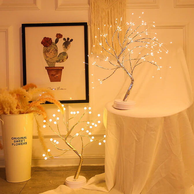 LED Bordlampe med Fargerike Tre Lys Luvikno