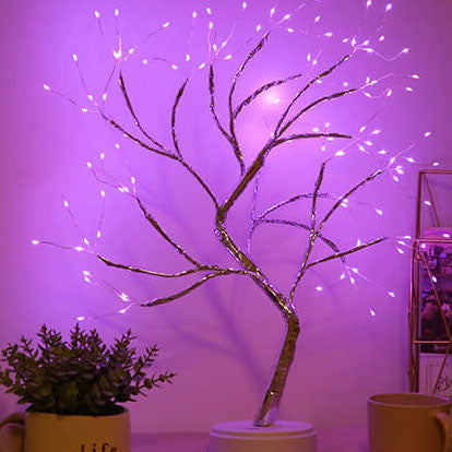 LED Bordlampe med Fargerike Tre Lys Luvikno